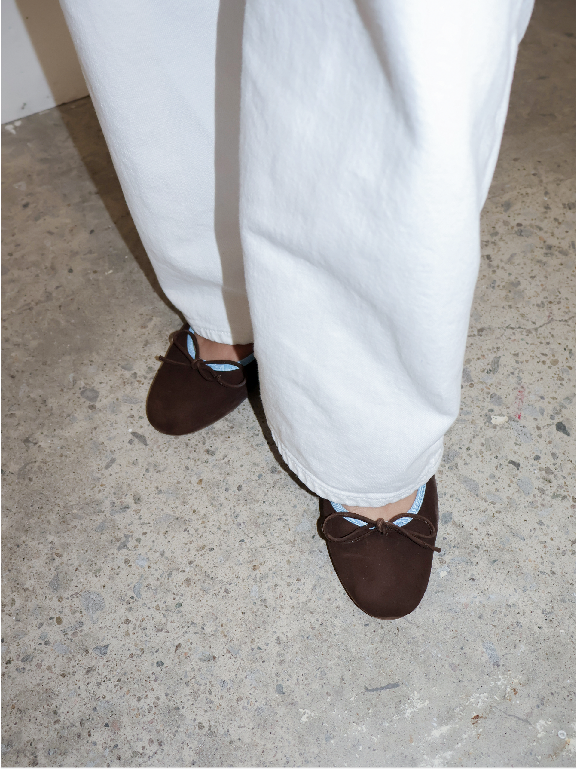 Covelo Brown Suede Ballerina