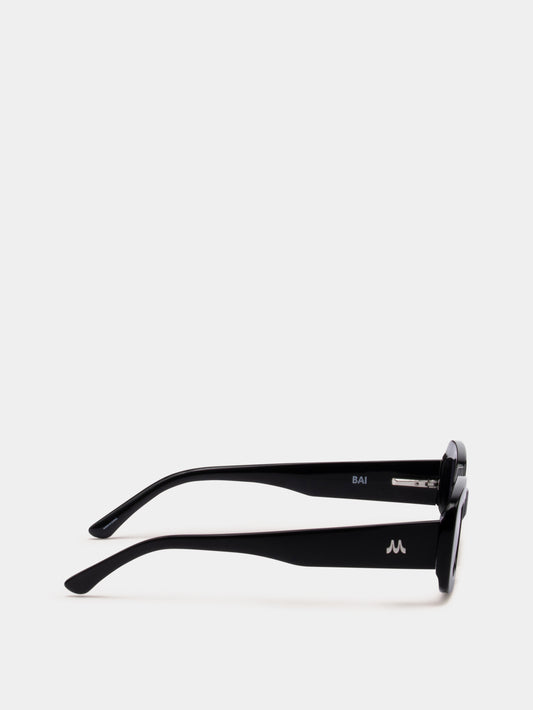 Black rectangle sunglasses