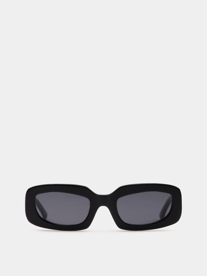Black rectangle sunglasses