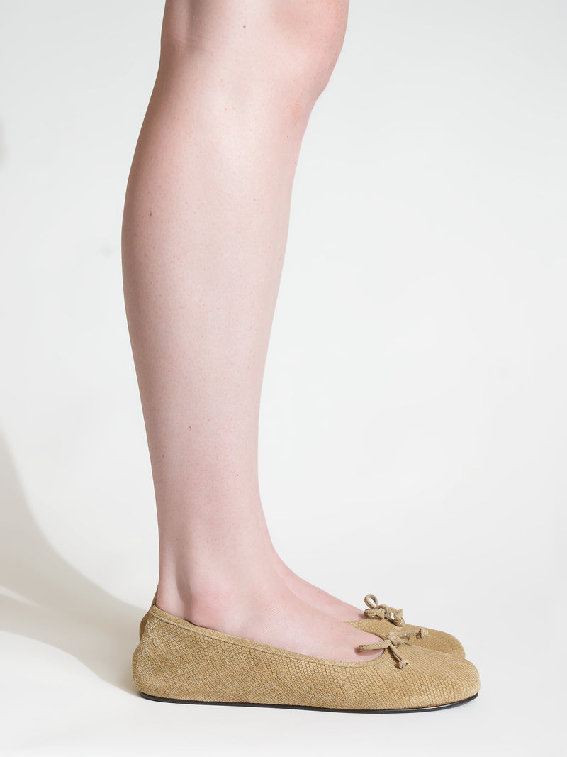 Esla Tan Snake Ballerina
