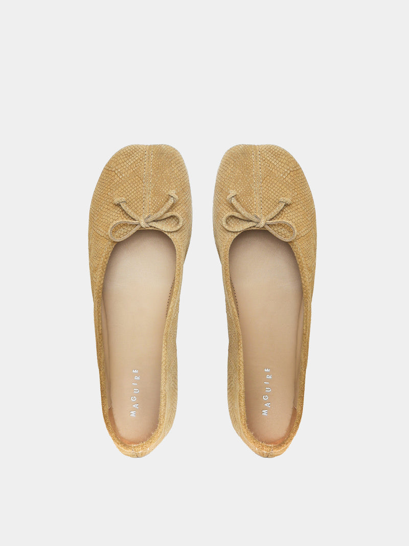 Esla Tan Snake Ballerina