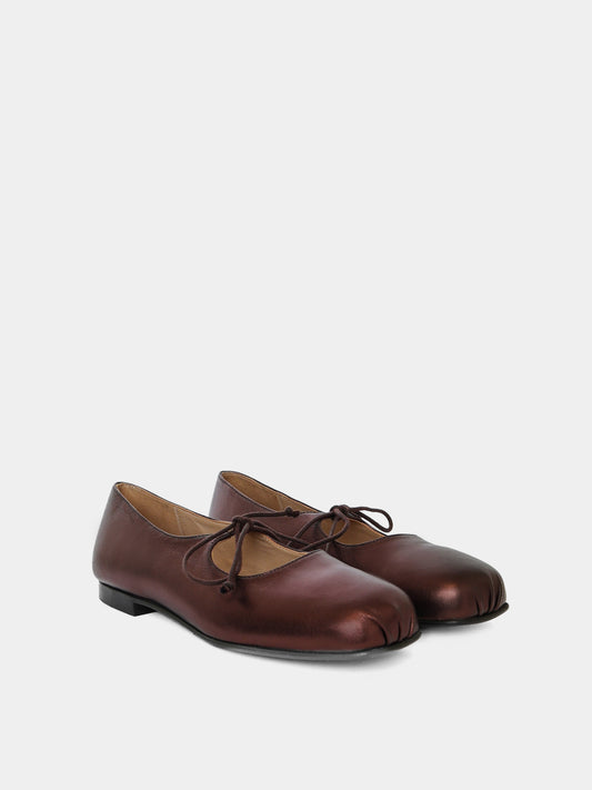 Gaia Ballerine Brown Métallique