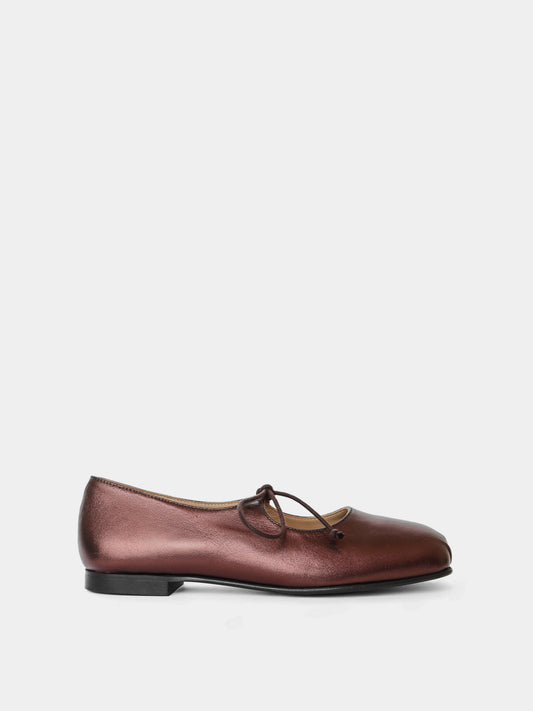 Gaia Ballerine Brown Métallique