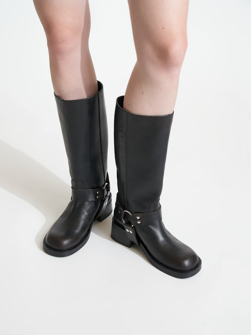 Lucca Brushed Brown Boot