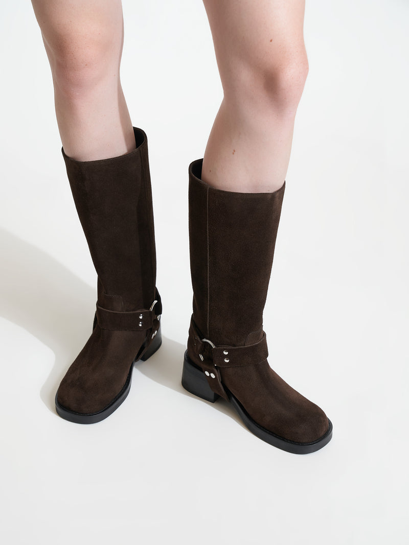 Lucca Botte Suède Brown