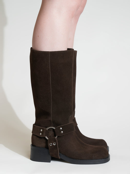 Lucca Brown Suede Boot
