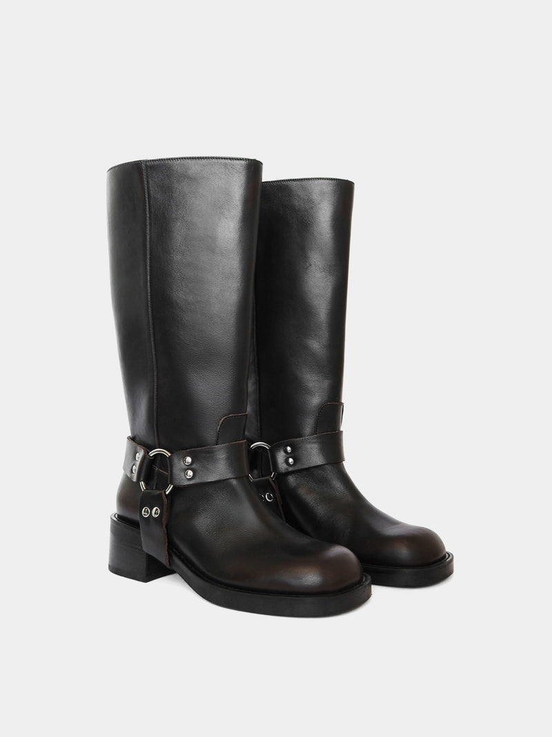 Lucca Brushed Brown Boot