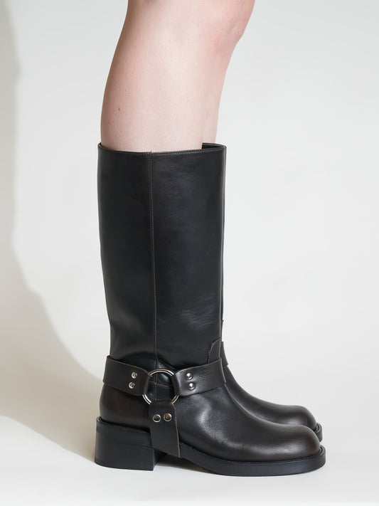 Lucca Brushed Brown Boot