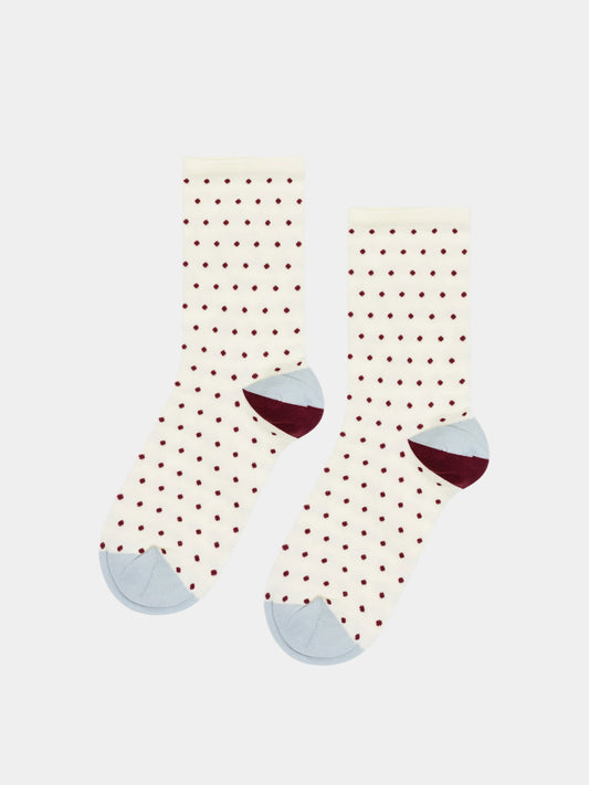 Tiny Dot Sporty Crew Ivory
