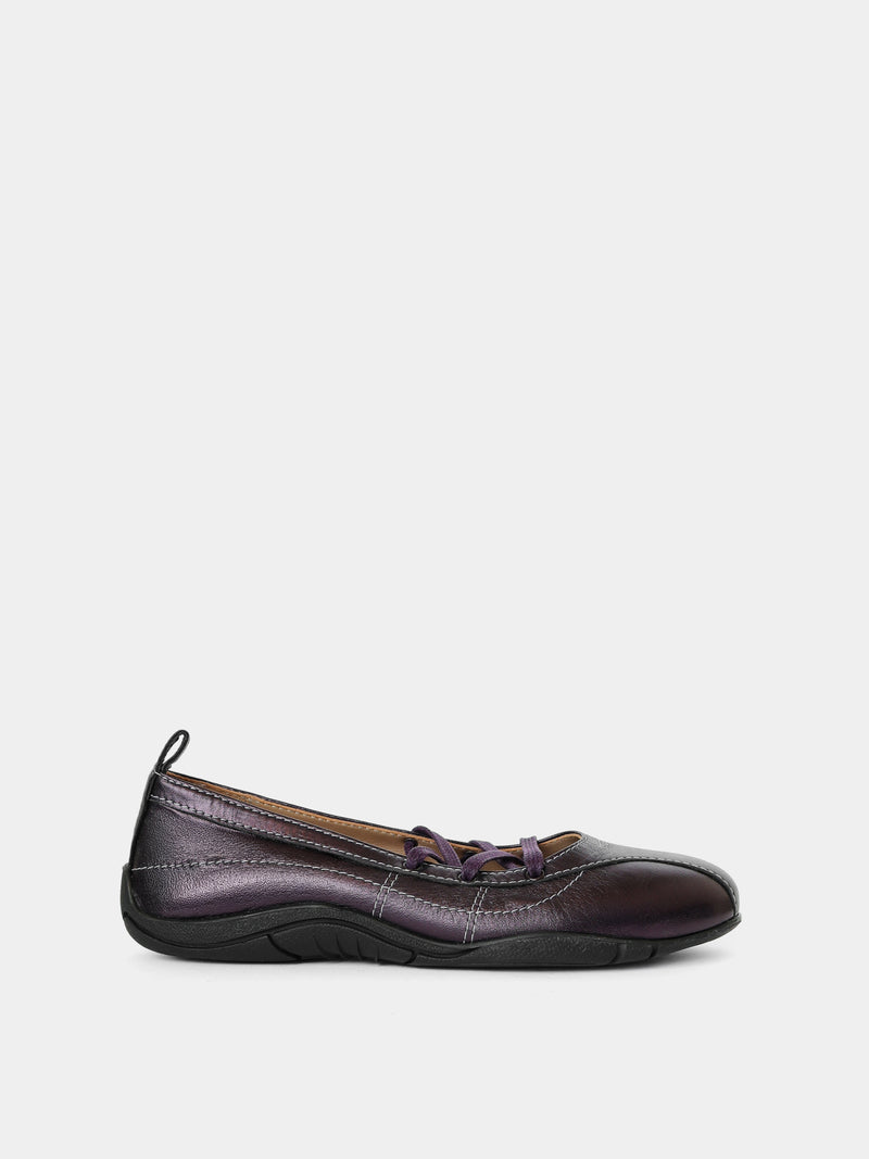 Zava Purple Metallic Ballerina