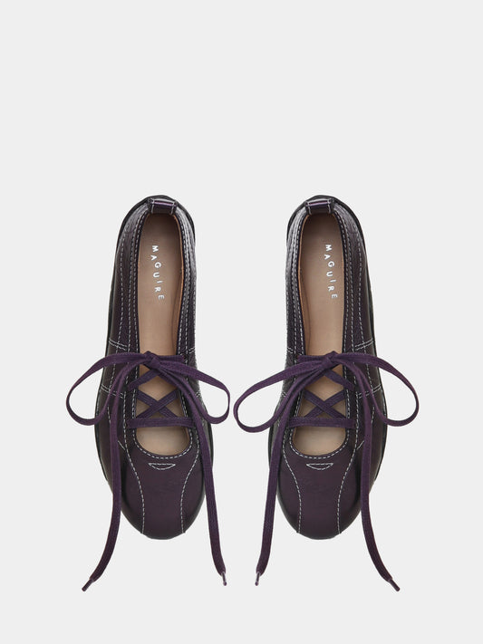 Zava Purple Metallic Ballerina