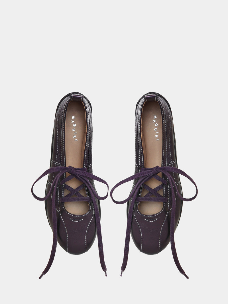 Zava Purple Metallic Ballerina