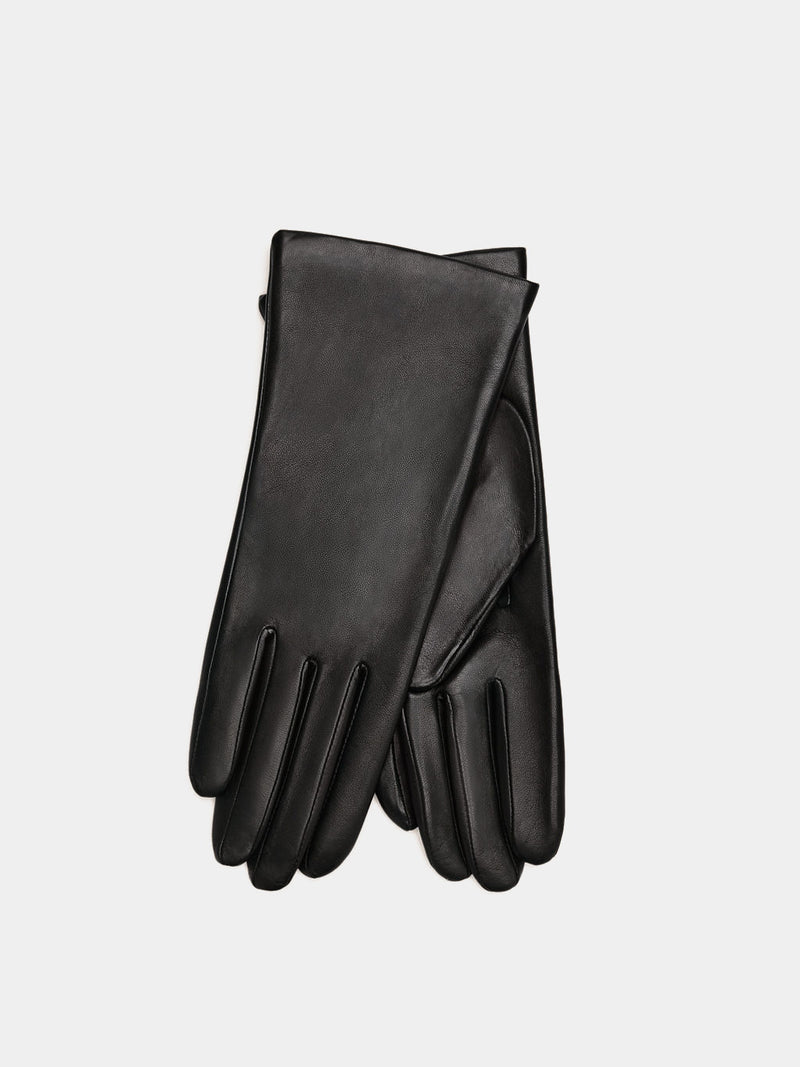 Alpi black leather gloves