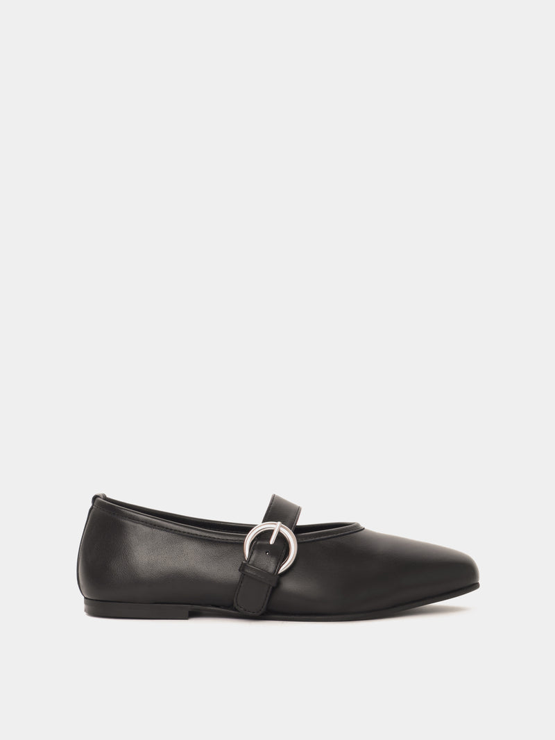 Black mary jane ballet flat