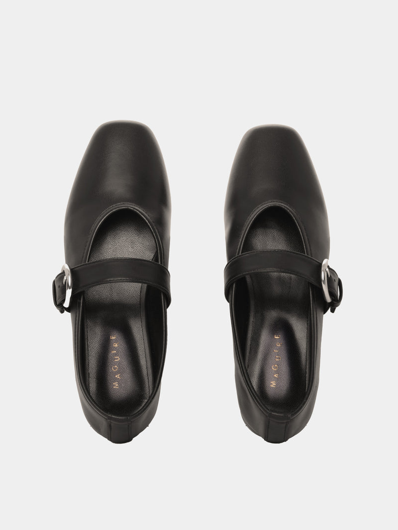 Black mary jane ballet flat