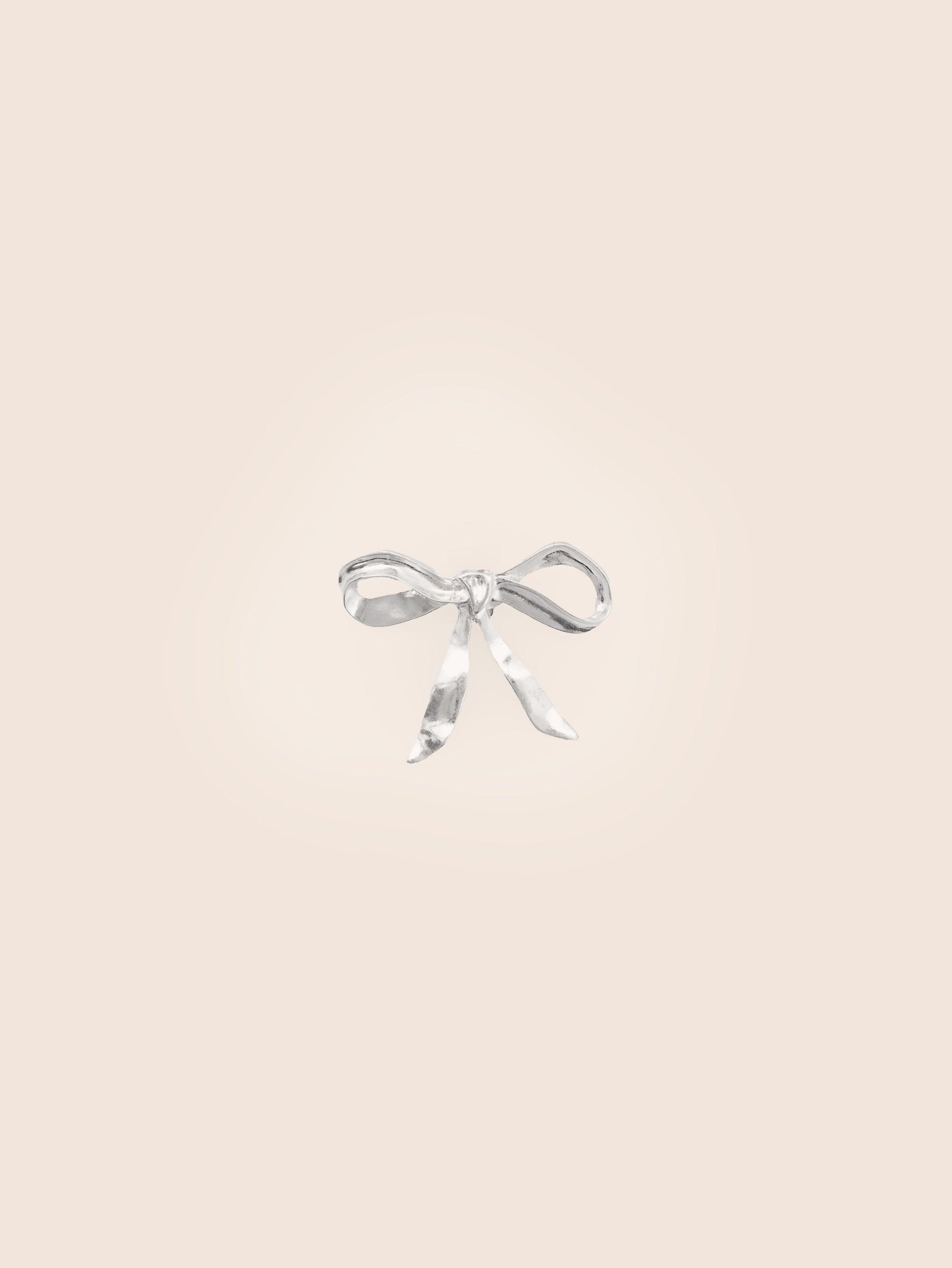 Bow Clip Silver