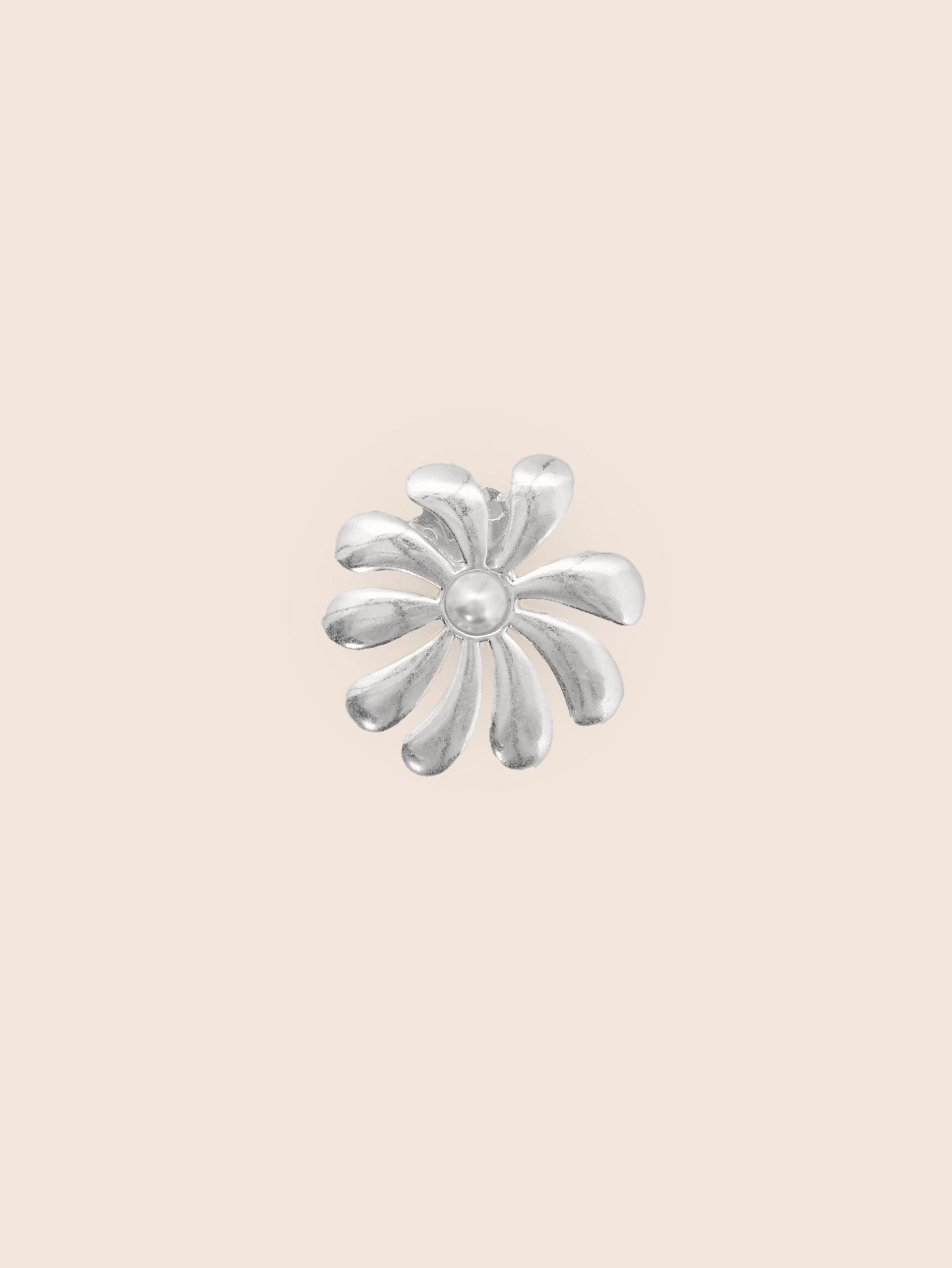 Pince Pearl Flower Silver