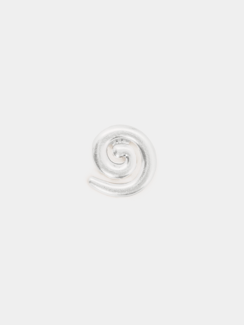 Silver swirl shoe clip