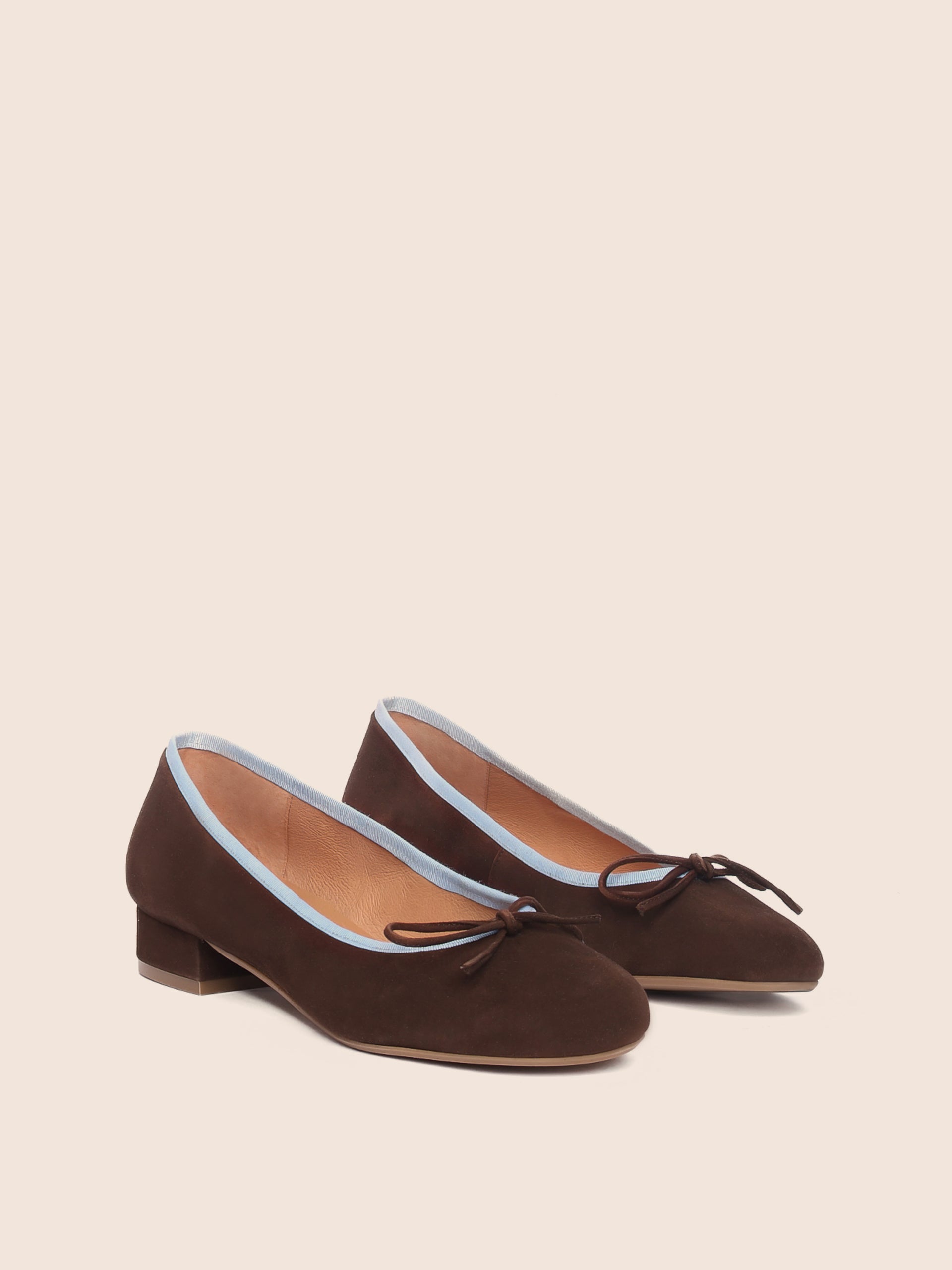 Covelo Brown Suede Ballerina