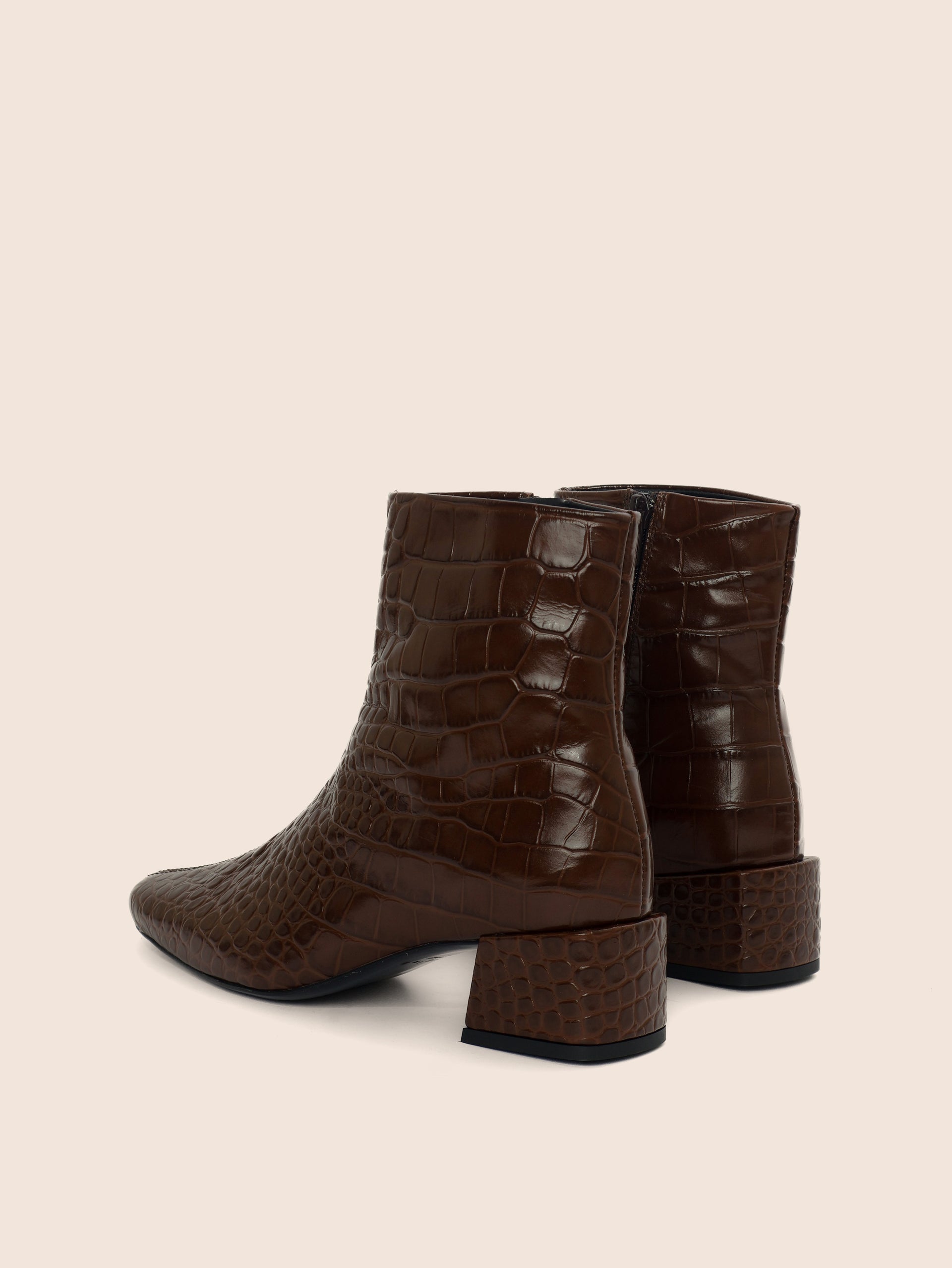 Lisboa Brown Croco Boot