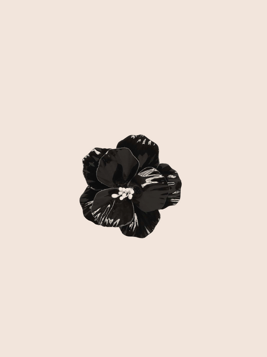 Patent Flower Clip Black