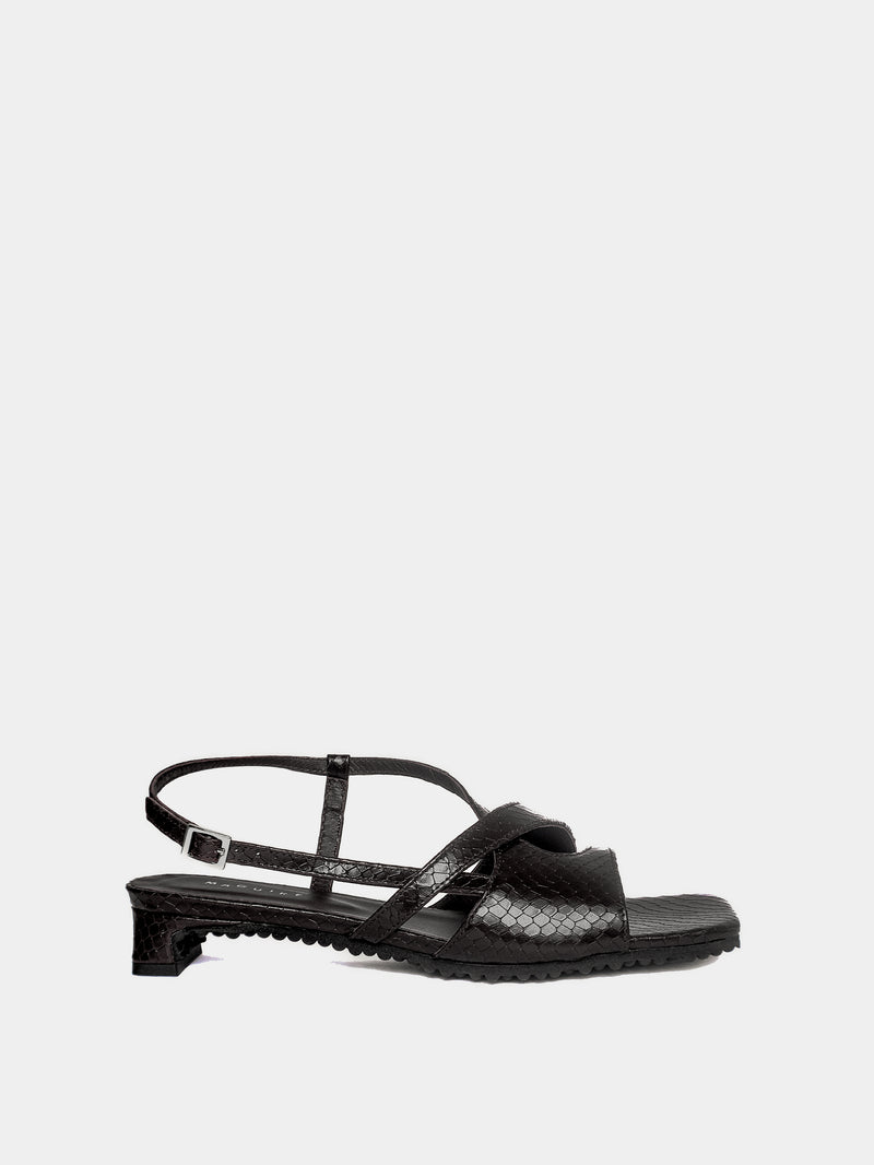 Roda Sandale Noire Snake