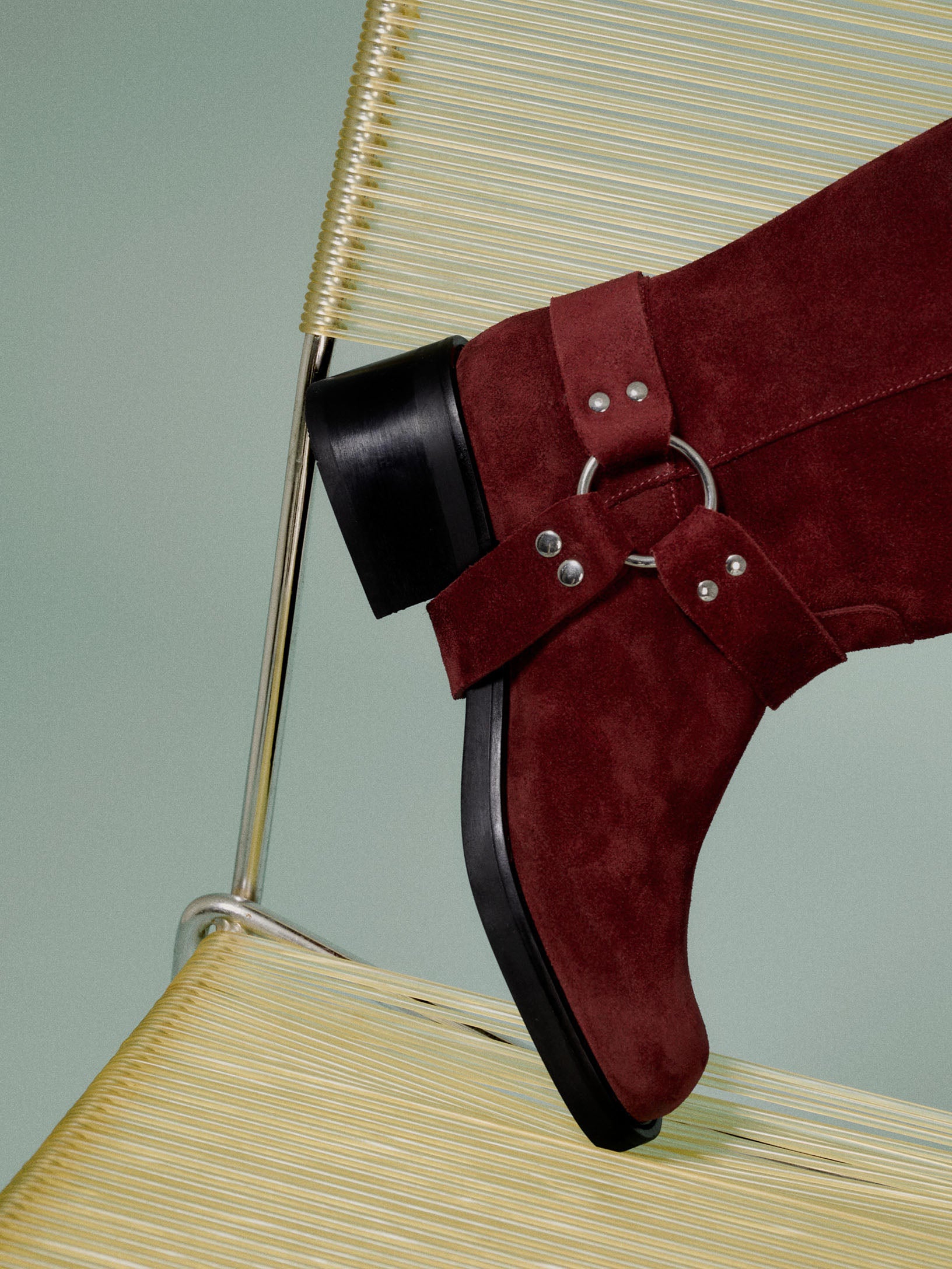 Lucca Cherry Suede Boot