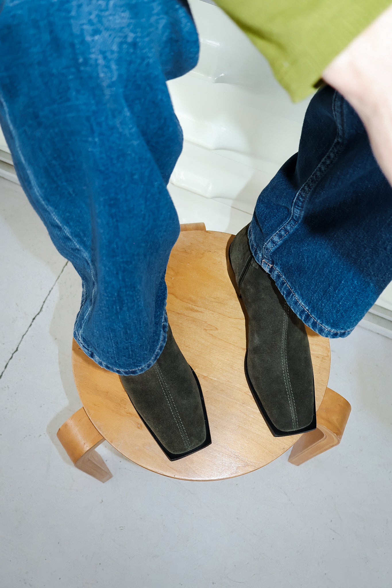 Palma Botte Olive Suède