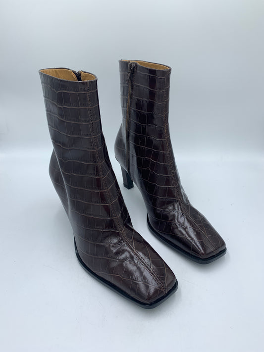 Échantillon Brown Croc Bootie 38
