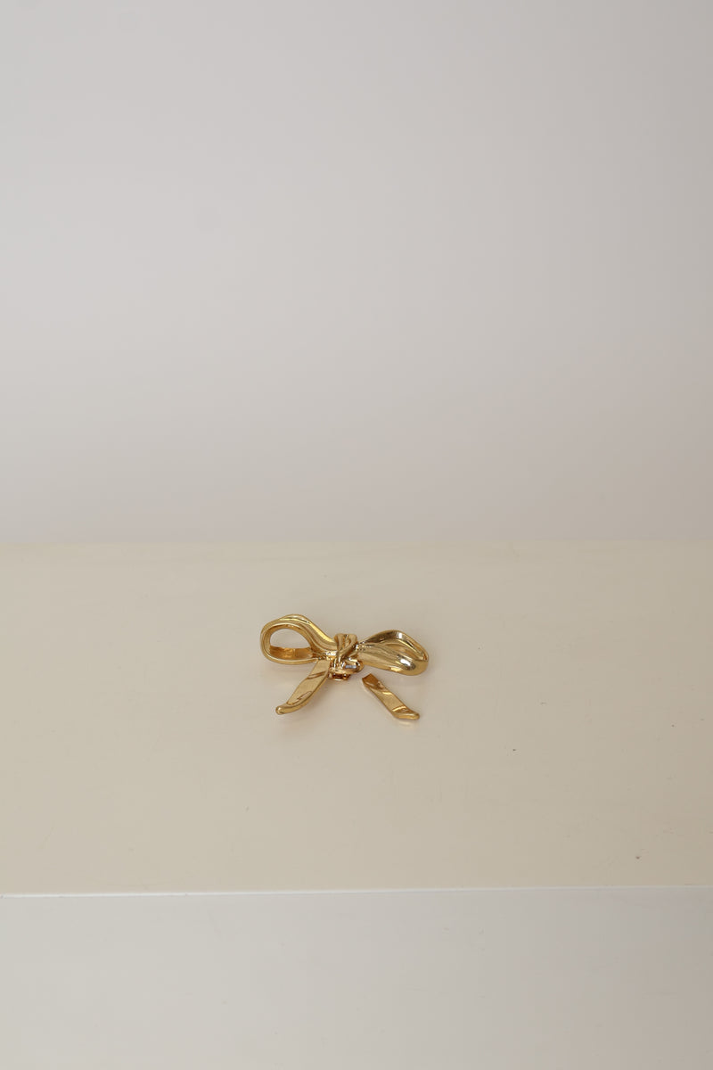 Second Hand Bow Clip Gold