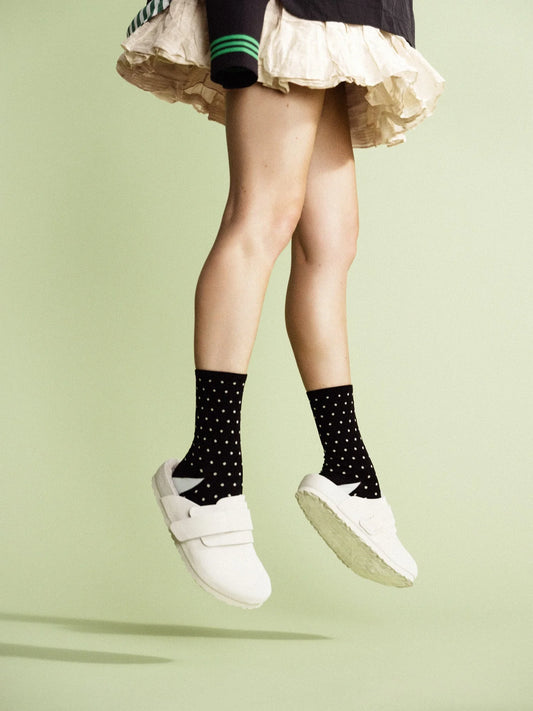 Tiny Dot Sporty Crew Noir